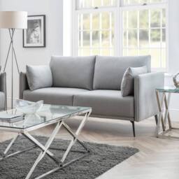 Cheshire Premium Stylish Platinum Rohe Armchair in Silver - thumbnail 2