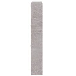 Berkfield Home Shoe Cabinet Concrete Grey 59x17x108 cm Engineered Wood - Size: 59 x 17 x 108 cm - thumbnail 7