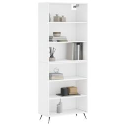 Berkfield Home Highboard White 69.5x32.5x180 cm Engineered Wood - thumbnail 1