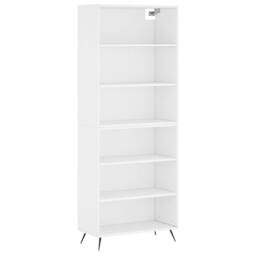 Berkfield Home Highboard White 69.5x32.5x180 cm Engineered Wood - thumbnail 3