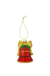 VFM e-Store Christmas Decoration Xmas Bell X 1 9cm x 5. 7cm x 5. 7cm Xmas Bell in Red - thumbnail 1