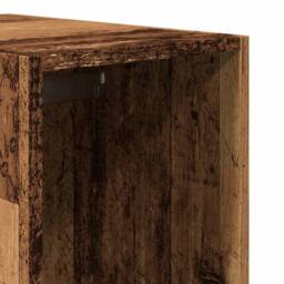 Berkfield Home Wardrobe Old Wood 30x50x200 cm Engineered Wood in Brown - Size: 30 x 50 x 200 cm - thumbnail 8