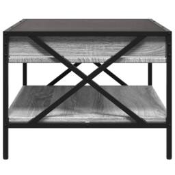 Berkfield Home Coffee Table with Infinity LED Grey Sonoma 70x50x38 cm - Size: 70 x 50 x 38 cm - thumbnail 7