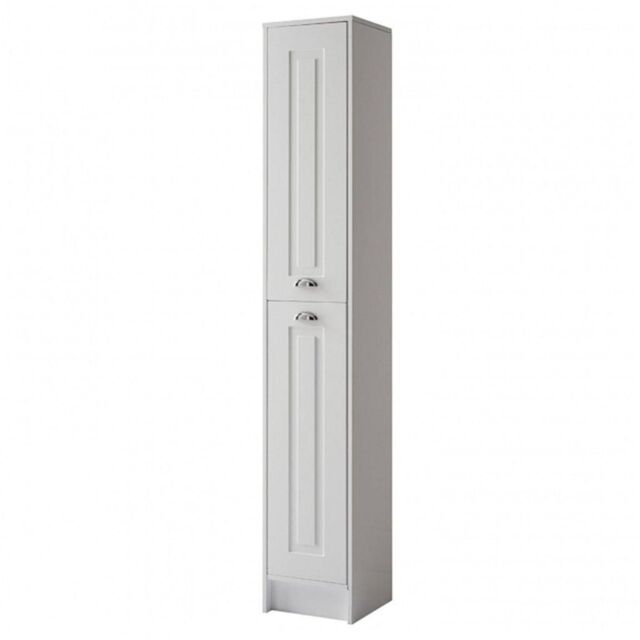 Clifton White Standing 2-Door Side Tall Unit 300mm Wide - image 1