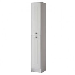 Clifton White Standing 2-Door Side Tall Unit 300mm Wide - thumbnail 1