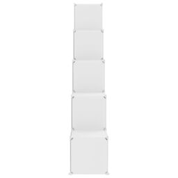 Berkfield Home Cube Storage Cabinet for Kids with 15 Cubes White PP - thumbnail 4