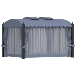 Berkfield Home Gazebo with Curtains 3x4 m Anthracite Steel in Dark Grey - thumbnail 5