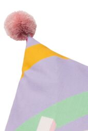Furn Pom Poms Love Wins Slogan Cushion in Lilac - Size: 43 cm x 43 cm - thumbnail 4