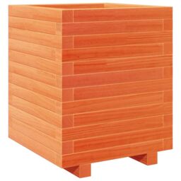 Berkfield Home Garden Planter Wax Brown 40x40x49.5 cm Solid Wood Pine - thumbnail 2