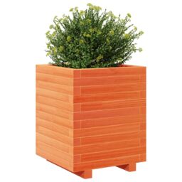 Berkfield Home Garden Planter Wax Brown 40x40x49.5 cm Solid Wood Pine - thumbnail 4