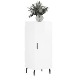 Berkfield Home Sideboard High Gloss White 34.5x34x90 cm Engineered Wood - thumbnail 3
