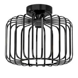 Emitto Ceiling Light Industrial Chandelier Metal Pendant Lamp Bedroom E27 in Black - thumbnail 1