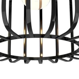 Emitto Ceiling Light Industrial Chandelier Metal Pendant Lamp Bedroom E27 in Black - thumbnail 7