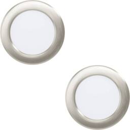 Loops 2 PACK Sleek Satin Nickel Ceiling Spotlight for Indoor Space - Design in Metallics - thumbnail 1