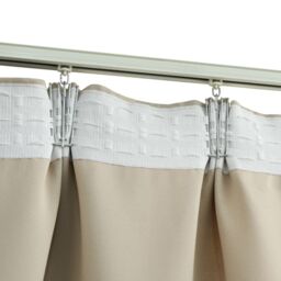 Berkfield Home Blackout Curtains with Hooks 2 pcs Beige 140x245 cm - thumbnail 3