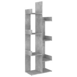 Berkfield Home Compact Book Cabinet Concrete Grey 48x25.5x140 cm Engineered Wood - thumbnail 3