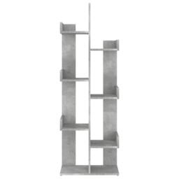 Berkfield Home Compact Book Cabinet Concrete Grey 48x25.5x140 cm Engineered Wood - thumbnail 4