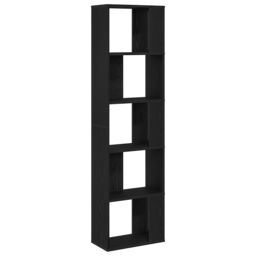 Berkfield Home Bookcase 5-Tier Black Oak 45x23, 5x162, 5 cm Engineered Wood - thumbnail 7
