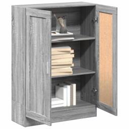 Berkfield Home Book Cabinet Grey Sonoma 82.5x30.5x115 cm Engineered Wood - thumbnail 4