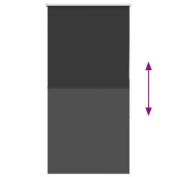Berkfield Home Roller Blind Blackout Black 85x130 cm Fabric Width 80.7 cm Polyester - thumbnail 5