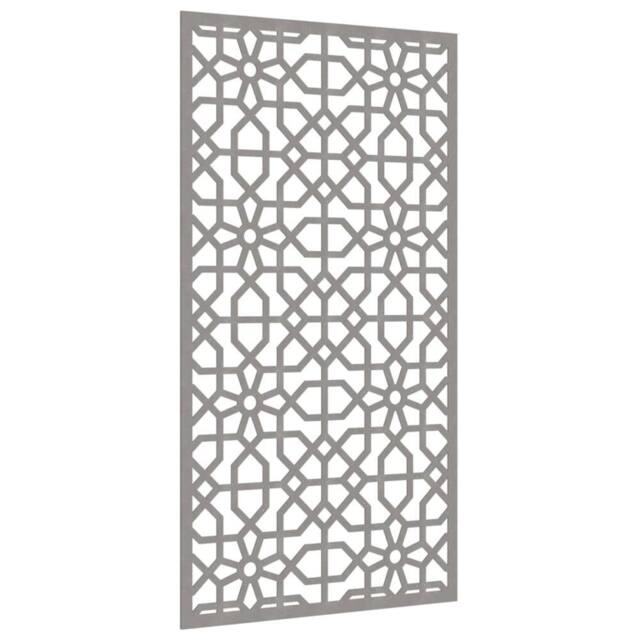 Berkfield Home Garden Wall Decoration 105x55 cm Corten Steel Moorish Design in Brown - image 1