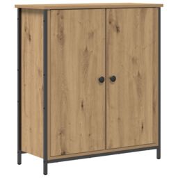 Berkfield Home Sideboard Artisan Oak 70x30x80 cm Engineered Wood & Steel in Brown - Size: 70 x 30 x 80 cm - thumbnail 2