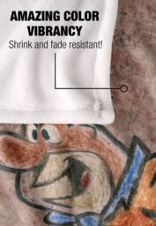 Warner Bros. Fred Flintstone Stone Wall Drawing Silky Touch Super Soft Throw Blanket 152 X 127 cm in White - thumbnail 4