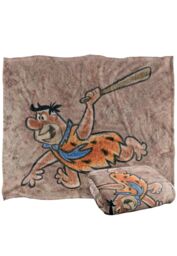 Warner Bros. Fred Flintstone Stone Wall Drawing Silky Touch Super Soft Throw Blanket 152 X 127 cm in White - thumbnail 2