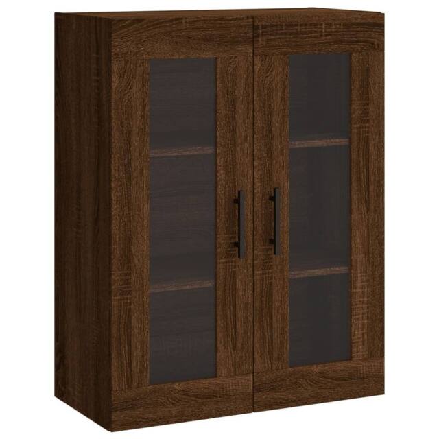Berkfield Home Wall Mounted Cabinet Brown Oak 69.5x34x90 cm - image 1