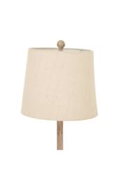 KDMD Chiaro Candlestick Table Lamp with Linen Shade - Elegant Modern Design in Brown - thumbnail 3