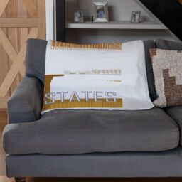 Benjamin Tate Design San Francisco Blanket in Natural - Size: 120 cm x 150 cm - thumbnail 2