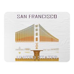 Benjamin Tate Design San Francisco Blanket in Natural - Size: 120 cm x 150 cm - thumbnail 1