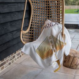 Benjamin Tate Design San Francisco Blanket in Natural - Size: 120 cm x 150 cm - thumbnail 4