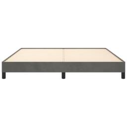 Berkfield Home Bed Frame Dark Grey 180x200 cm Super King Velvet - thumbnail 5