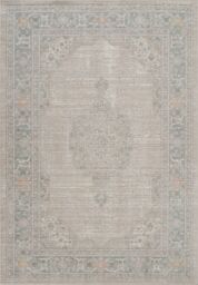 Desire Rugs Maia Washable Orchid Floral Traditional Area Rug Non-Slip -Living Room in Beige - Size: 60 cm x 220 cm - thumbnail 2