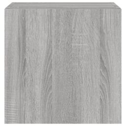 Berkfield Home TV Wall Cabinet with LED Lights Grey Sonoma 40.5x35x40 cm - thumbnail 9