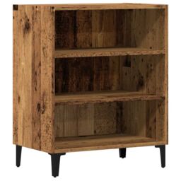 Berkfield Home Sideboard Old Wood 57x35x75 cm Engineered Wood in Brown - Size: 57 x 35 x 75 cm - thumbnail 2