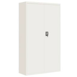 Berkfield Home File Cabinet White 105x40x180 cm Steel - Size: 105 x 40 x 180 cm - thumbnail 2