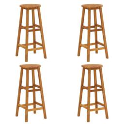 Berkfield Home 5 Piece Garden Bar Set Solid Wood Acacia in Brown - thumbnail 6