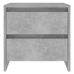 Berkfield Home Elegant Bedside Cabinet Concrete Grey 45x34.5x44.5 cm Engineered Wood - thumbnail 1