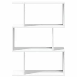 Berkfield Home Room Divider Bookcase 3-Tier White 70x24x97 cm Engineered Wood - Size: 70 x 24 x 97 cm - thumbnail 5