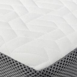Lavio Double Mattress Topper Memory Foam Ergonomic Dual Layer Hotel Quality in White - thumbnail 6