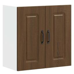 Berkfield Home Kitchen Wall Cabinet Kalmar Brown Oak Engineered Wood - thumbnail 3