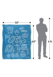 Blues Clues Blue's Clues Icon Collage Silky Touch Super Soft Throw Blanket 152 X 127 cm in White - thumbnail 5