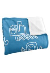 Blues Clues Blue's Clues Icon Collage Silky Touch Super Soft Throw Blanket 152 X 127 cm in White - thumbnail 3