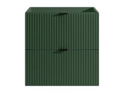 Vente-unique Striped Wall-Hung Vanity Unit - Matt Green - 60 Cm - ZEVINI