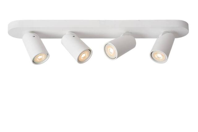 Lucide 'XYRUS' Dimmable Tiltable Indoor LED Ceiling Spotlight Bar GU10 in White - image 1