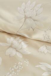 Soiree 'Lilly Floral Jacquard' Woven Duvet Cover Set in Gold - Size: Double - thumbnail 3