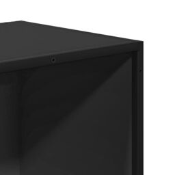 Berkfield Home Book Cabinet Black 60x35x107.5 cm Engineered Wood - thumbnail 7