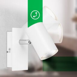 BRILONER Metal White GU10 LED Wall Spot Light - thumbnail 4
